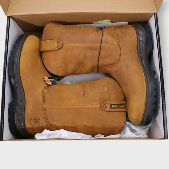 Dan Post Men Cummins 11" Waterproof Leather Western Work Boots DP62504 Size 8 - Picture 12 of 12